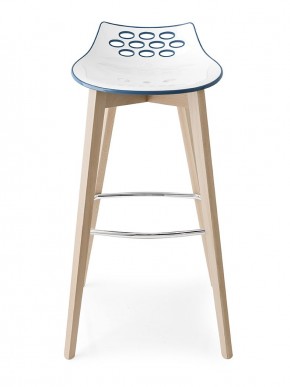 Стул JAM W CB/1487, ash.P12 smoke/ P799-P12P WHITE/ GLOSSY SKY BLUE в Губкинском - gubkinskiy.mebel24.online | фото