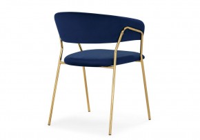 Стул на металлокаркасе Kamelia 1 dark blue / gold в Губкинском - gubkinskiy.mebel24.online | фото 4