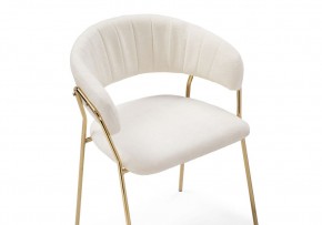 Стул на металлокаркасе Kamelia 1 white fabric / gold в Губкинском - gubkinskiy.mebel24.online | фото 6