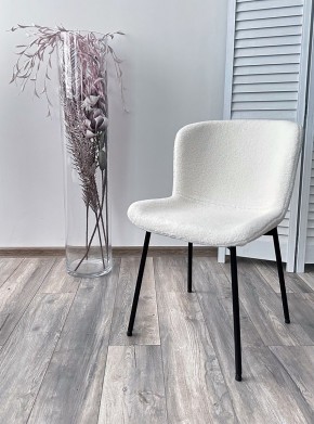 Стул RIYA UF992-01 Белый, teddy / черный каркас М-City в Губкинском - gubkinskiy.mebel24.online | фото 3