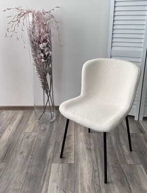 Стул RIYA UF992-01 Белый, teddy / черный каркас М-City в Губкинском - gubkinskiy.mebel24.online | фото 5