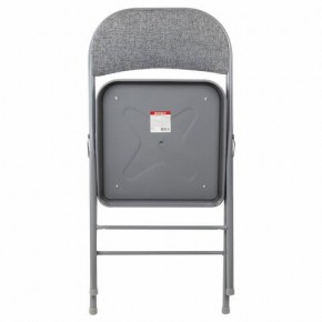 Стул складной BRABIX "Golf Plus CF-003 КОМФОРТ", серый каркас, серая ткань, 532890 в Губкинском - gubkinskiy.mebel24.online | фото 3
