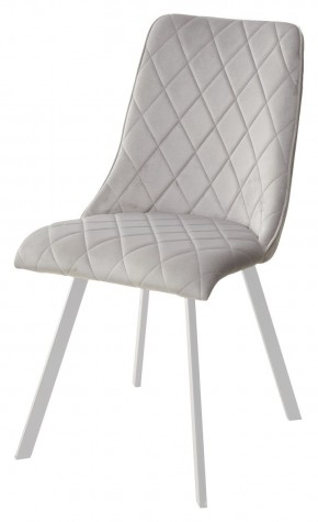 Стул TYCOON BLUVEL-03 LIGHT GREY / белый каркас М-City в Губкинском - gubkinskiy.mebel24.online | фото 1