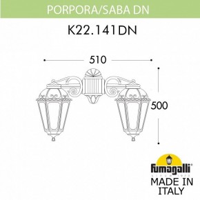 Светильник на штанге Fumagalli Saba K22.141.000.WYF1RDN в Губкинском - gubkinskiy.mebel24.online | фото 2