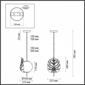 Светильник на штанге Odeon Light Jungle 4865/1 в Губкинском - gubkinskiy.mebel24.online | фото 3