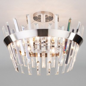 Светильник на штанге TK Lighting Steccato 10111/5 сатин-никель/прозрачный хрусталь Strotskis в Губкинском - gubkinskiy.mebel24.online | фото 1