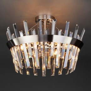 Светильник на штанге TK Lighting Steccato 10111/5 сатин-никель/прозрачный хрусталь Strotskis в Губкинском - gubkinskiy.mebel24.online | фото 2
