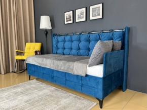 СВЕТЛАНА 3 Кровать линейная (Синий) в Губкинском - gubkinskiy.mebel24.online | фото 2