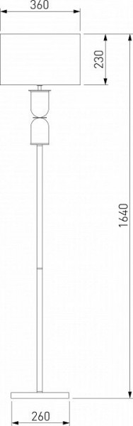 Торшер Eurosvet Caprera 01154/1 никель в Губкинском - gubkinskiy.mebel24.online | фото 2