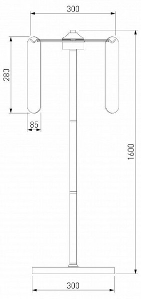 Торшер Eurosvet Claire 01171/3 золото в Губкинском - gubkinskiy.mebel24.online | фото 3