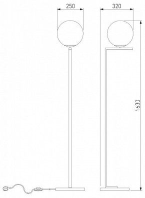 Торшер Eurosvet Shape 01214/1 хром в Губкинском - gubkinskiy.mebel24.online | фото 3
