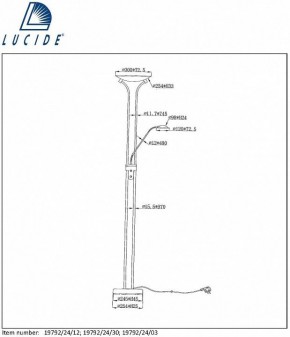 Торшер Lucide Champion-Led 19792/24/03 в Губкинском - gubkinskiy.mebel24.online | фото 7
