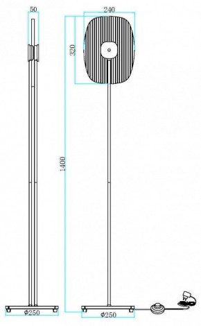 Торшер Maytoni Eclipse MOD152FL-L1BK в Губкинском - gubkinskiy.mebel24.online | фото 2