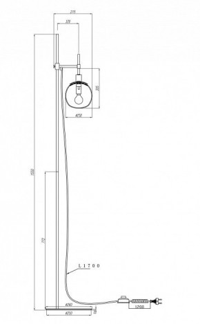 Торшер Maytoni Erich MOD221-FL-01-N в Губкинском - gubkinskiy.mebel24.online | фото 3