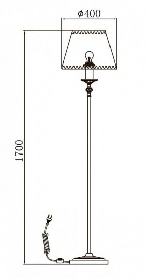 Торшер Maytoni Soffia RC093-FL-01-R в Губкинском - gubkinskiy.mebel24.online | фото 3