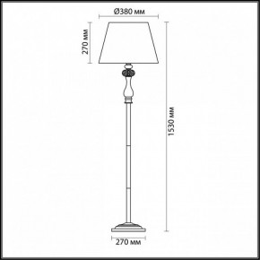 Торшер Odeon Light Gaellori 3393/1F в Губкинском - gubkinskiy.mebel24.online | фото 3