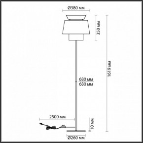 Торшер Odeon Light Kressa 4992/1F в Губкинском - gubkinskiy.mebel24.online | фото 4