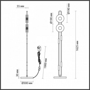 Торшер Odeon Light Magnet 5407/23FL в Губкинском - gubkinskiy.mebel24.online | фото 4