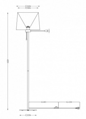 Торшер с подсветкой Maytoni Farel Z001FL-L3W-1B в Губкинском - gubkinskiy.mebel24.online | фото