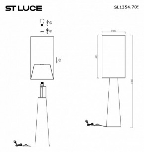 Торшер ST-Luce Jackie SL1354.705.01 в Губкинском - gubkinskiy.mebel24.online | фото 5