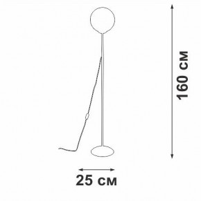 Торшер Vitaluce V2842 V2842-0/1P в Губкинском - gubkinskiy.mebel24.online | фото 3