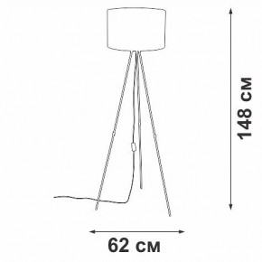 Торшер Vitaluce V2957 V2957-0/1P в Губкинском - gubkinskiy.mebel24.online | фото 4