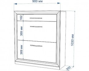 Тумба для обуви Нобиле ОБВ-90 в Губкинском - gubkinskiy.mebel24.online | фото 3