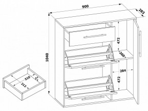 Тумба для обуви ТП-4 в Губкинском - gubkinskiy.mebel24.online | фото 4