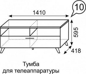 Тумба для ТВ София 10 в Губкинском - gubkinskiy.mebel24.online | фото 3