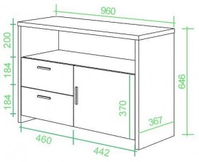 Тумба комбинированная Домино Lite ТБЛ в Губкинском - gubkinskiy.mebel24.online | фото 2