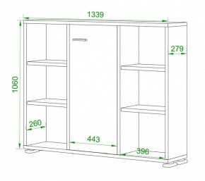 Тумба комбинированная Домино ПУ-60-2 в Губкинском - gubkinskiy.mebel24.online | фото 2