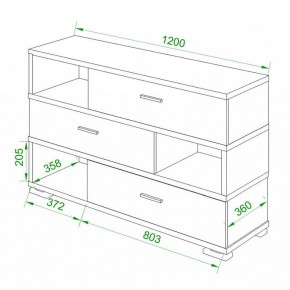 Тумба комбинированная Домино СБ-40 в Губкинском - gubkinskiy.mebel24.online | фото 2