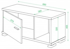 Тумба комбинированная СБ-30/1 в Губкинском - gubkinskiy.mebel24.online | фото 2