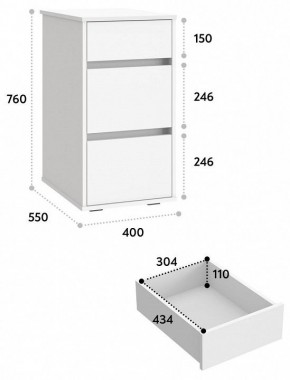 Тумба Оскар в Губкинском - gubkinskiy.mebel24.online | фото 3