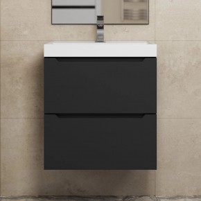 Тумба под раковину Uperwood Tanos 50 см, подвесная, черная матовая в Губкинском - gubkinskiy.mebel24.online | фото 7