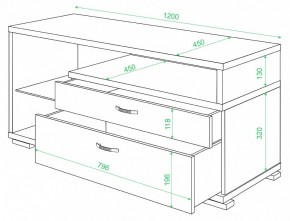 Тумба под ТВ Домино ТК-10М в Губкинском - gubkinskiy.mebel24.online | фото 2