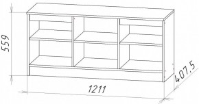 НИЦЦА-9 Тумба под ТВ (НЦ.09) в Губкинском - gubkinskiy.mebel24.online | фото 2