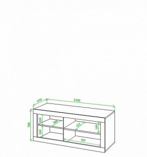 Тумба под ТВ Toivo Кон120 в Губкинском - gubkinskiy.mebel24.online | фото 2