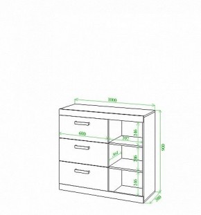 Тумба Toivo Км100 в Губкинском - gubkinskiy.mebel24.online | фото 2