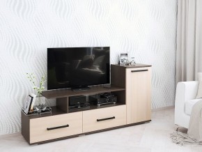Тумба ТВ Парус-1 Дуб молочный/Венге в Губкинском - gubkinskiy.mebel24.online | фото