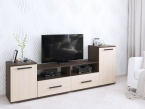 Тумба ТВ Парус-2 венге/дуб молочный в Губкинском - gubkinskiy.mebel24.online | фото