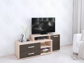 Тумба ТВ Парус-3 венге/дуб молочный в Губкинском - gubkinskiy.mebel24.online | фото