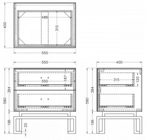 Тумбочка KFG085-NI в Губкинском - gubkinskiy.mebel24.online | фото 5