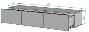 ТВ тумба подвесная TV80 (3 ящика) в Губкинском - gubkinskiy.mebel24.online | фото 2