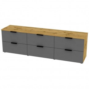 ТВ тумба TV34 (ДВ-Графит) в Губкинском - gubkinskiy.mebel24.online | фото