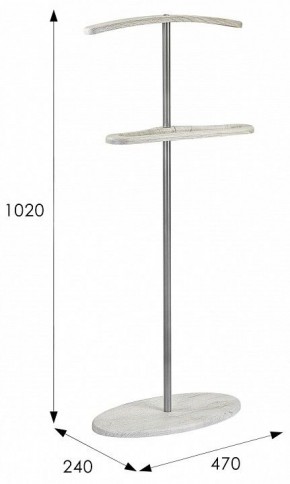 Вешалка для костюма Дэви 3 в Губкинском - gubkinskiy.mebel24.online | фото 10
