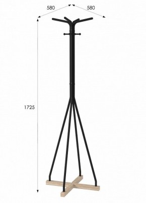 Вешалка-стойка Галилео 218 в Губкинском - gubkinskiy.mebel24.online | фото 7