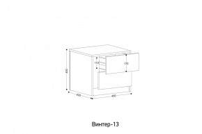 ВИНТЕР - 13 Тумба прикроватная в Губкинском - gubkinskiy.mebel24.online | фото 2