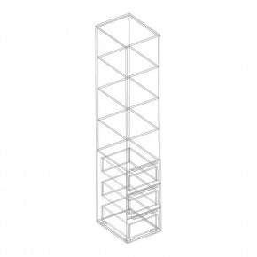 ВИТА Пенал с 3 ящиками в Губкинском - gubkinskiy.mebel24.online | фото 2