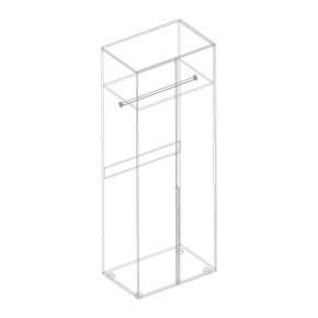 ВИТА Шкаф 2-ств для одежды в Губкинском - gubkinskiy.mebel24.online | фото 2